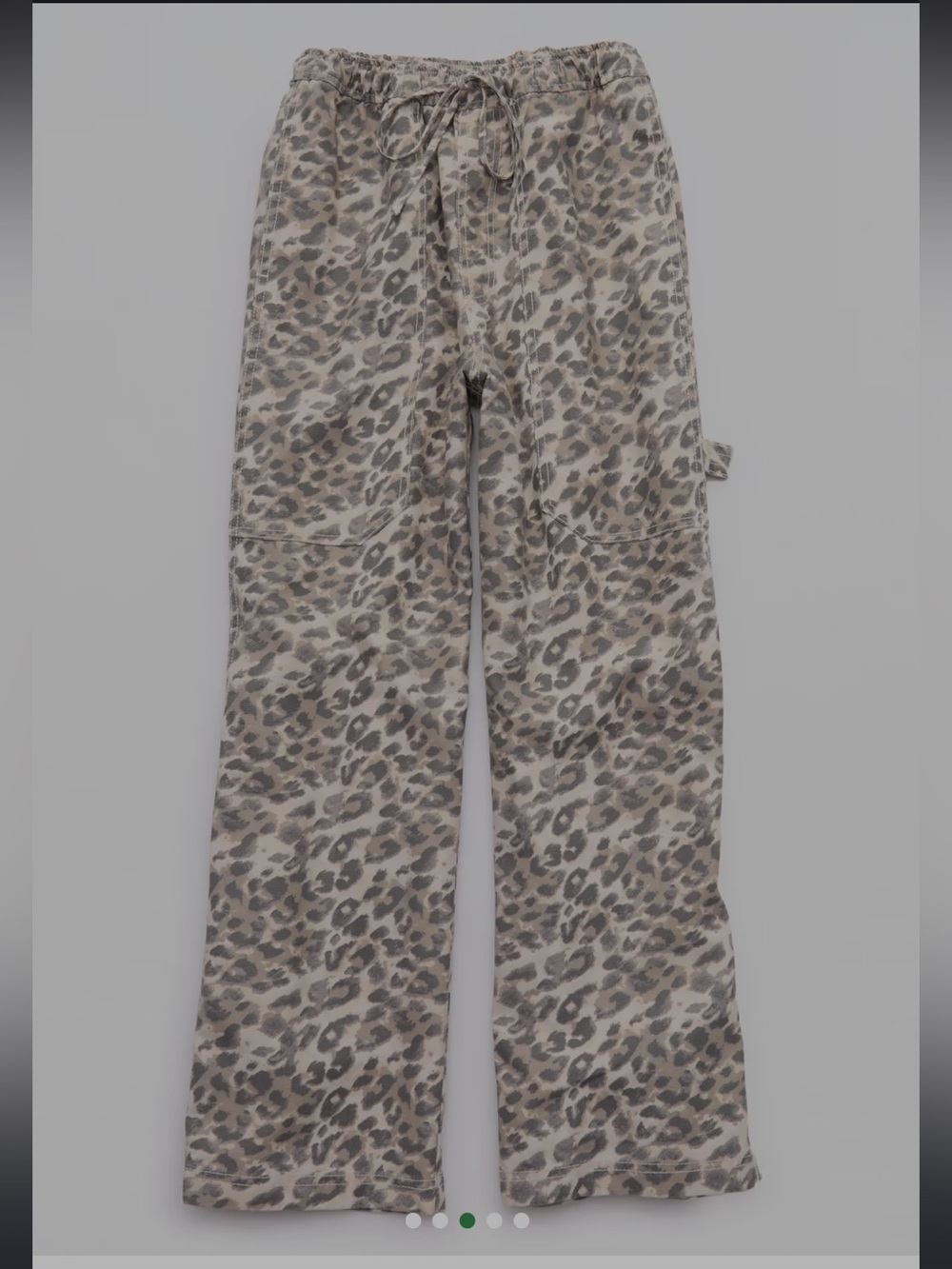Aerie Workwear Pant Cake Batter animal print